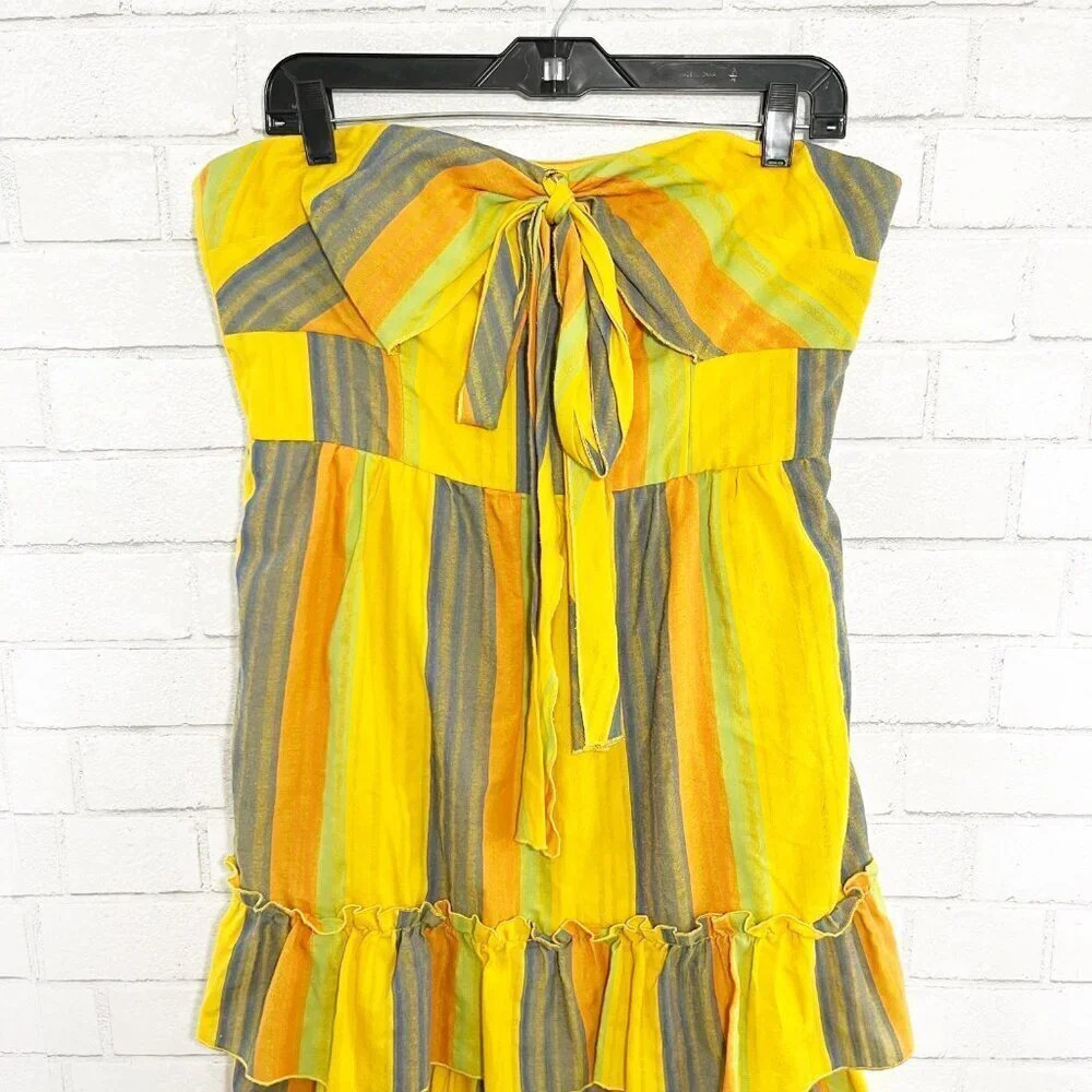 La Maison Talulah Bright Strapless Imperial Midi Dress Women's Size XL - Picture 3 of 8
